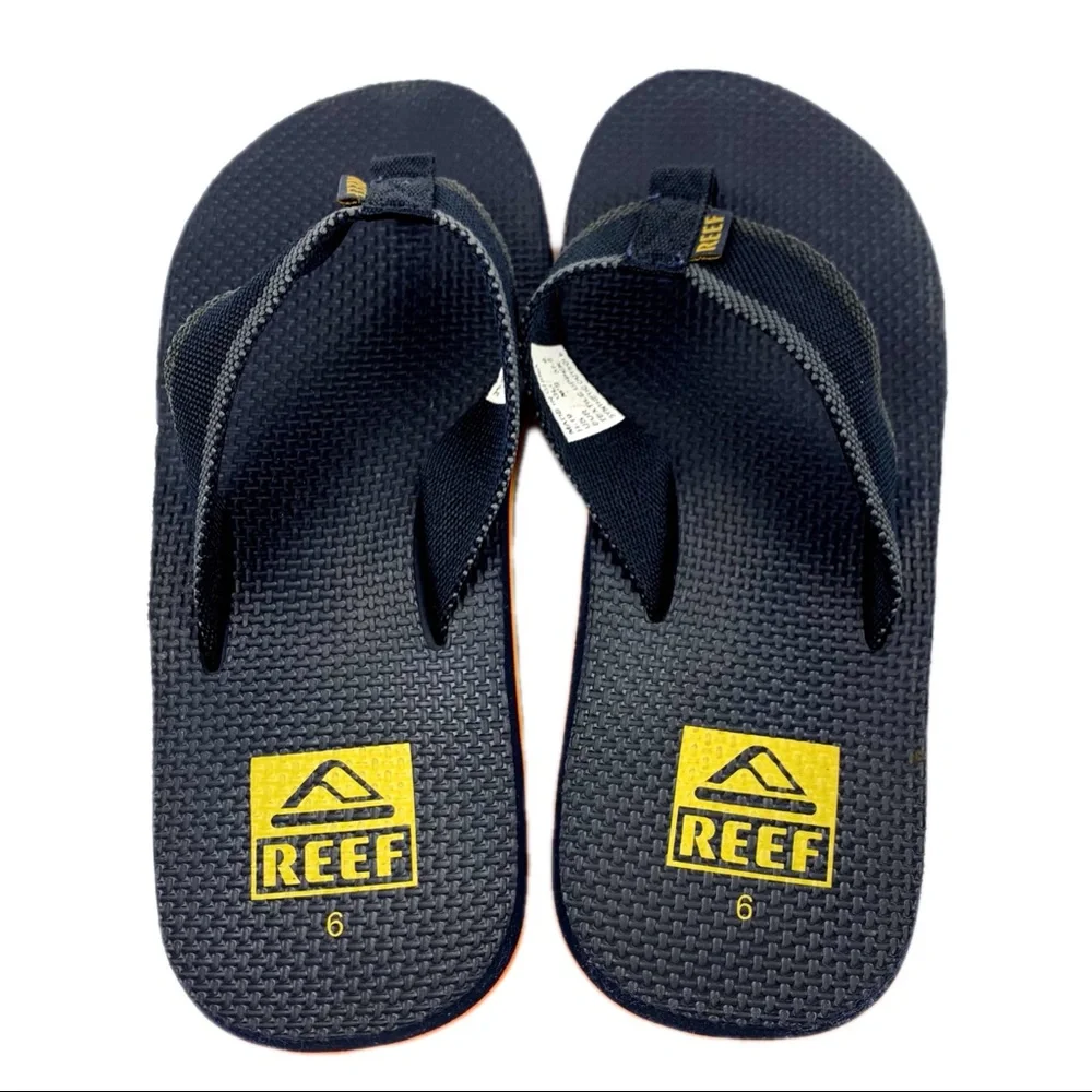 Reef Mens Black Thong Sandals Sz 6